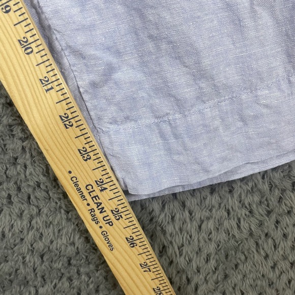 Tahari Pants Women's Large 100% Linen Light Blue Elastic Waistband Vacation - Picture 7 of 9